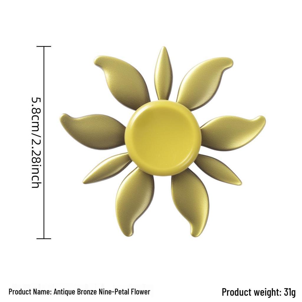 Ancient Bronze Zinc Alloy Cross Fingertip Spinner - EDC Decompression Toy  