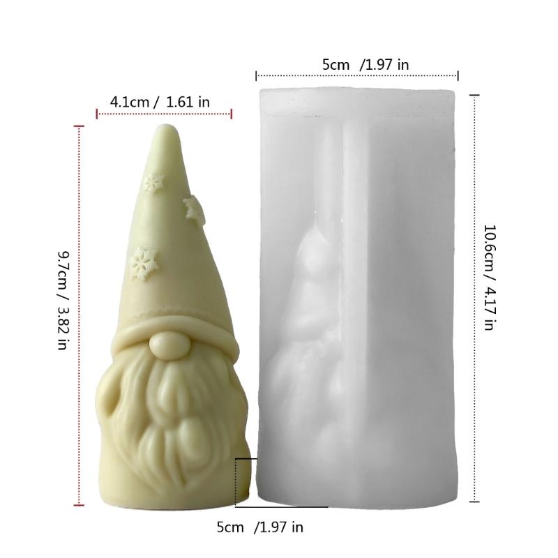 Dwarfs Candle Molds Handmade Castings Molds Christmas Silicone Moulds Epoxy Resin Molds Plasters Molds