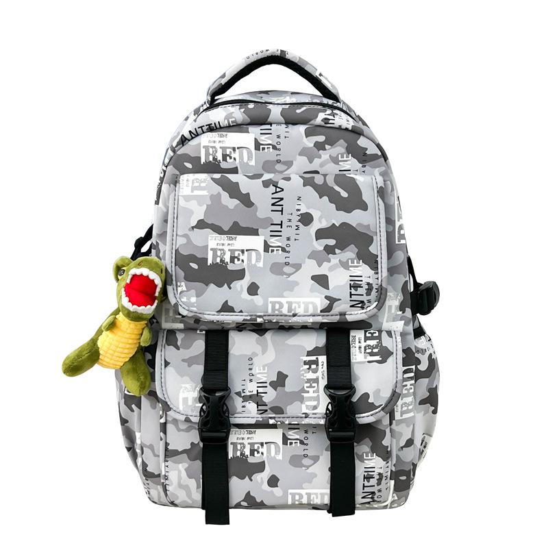 Schooltas Camouflage Schooltas Veelzijdig Grote Capaciteit Middelbare School College Student Rugzak Heren Lichtgewicht Reis Computer Casual Rugzak
