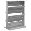 Magazine Shelf Grey Sonoma 70 X 41 X 96 Cm Particleboard