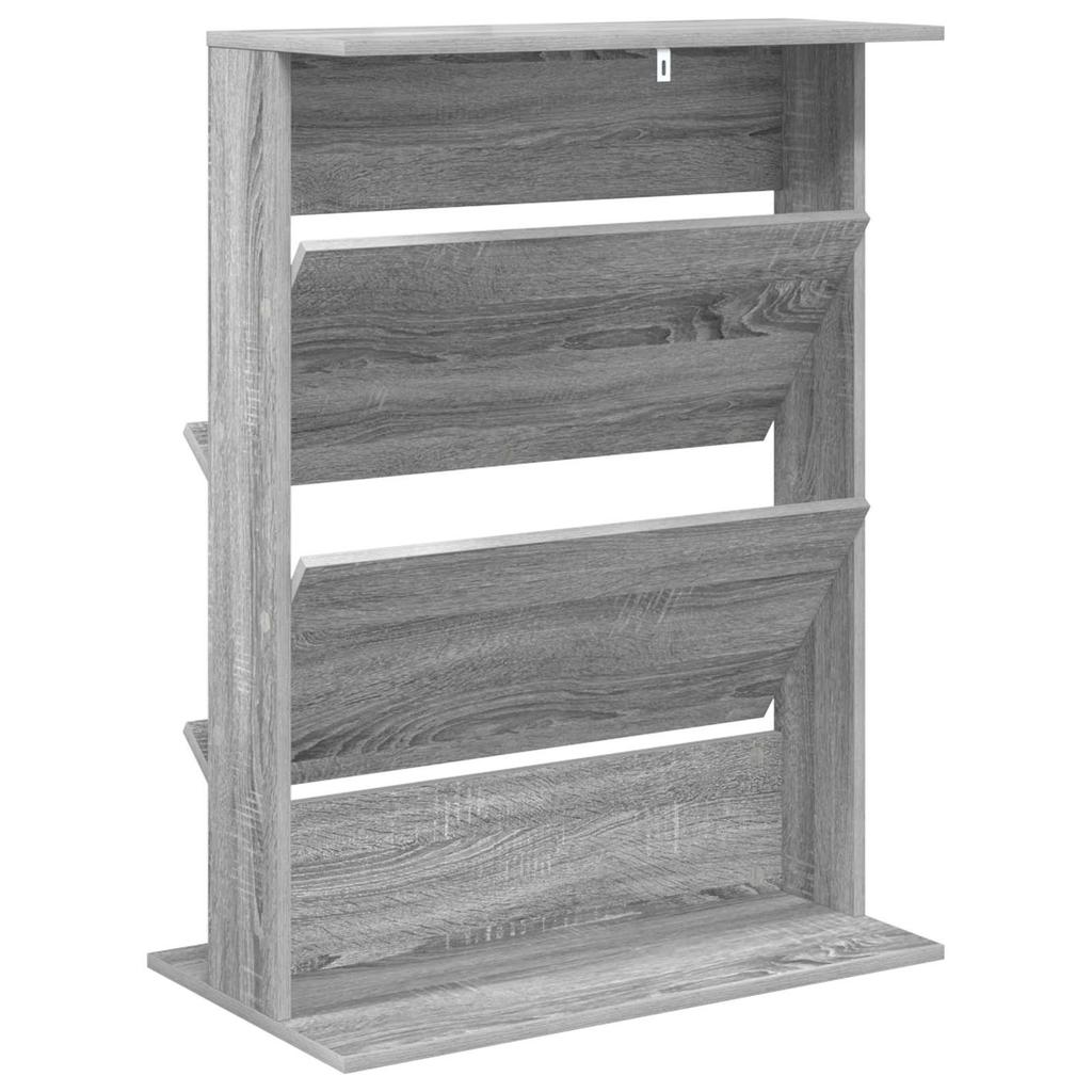 Magazine Shelf Grey Sonoma 70 X 41 X 96 Cm Particleboard
