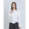Cresson Lace Puff Sleeve Cardigan Blouse