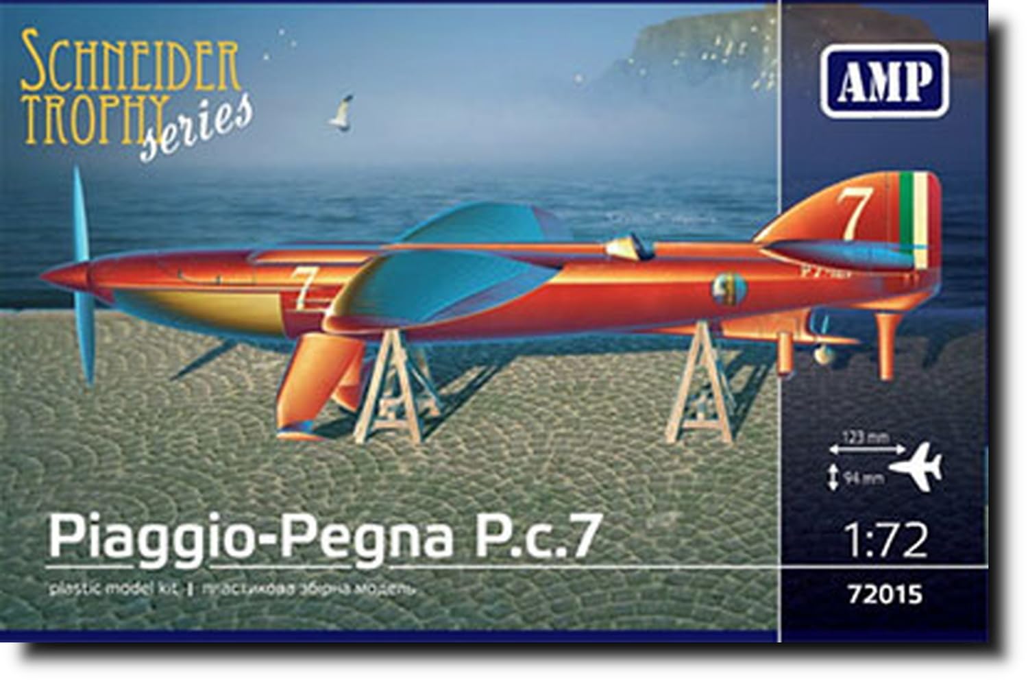

AMP Italy Piaggio Schneider Racer Machine Plastic Model AVP72015 1/72 Peña P.C.7
