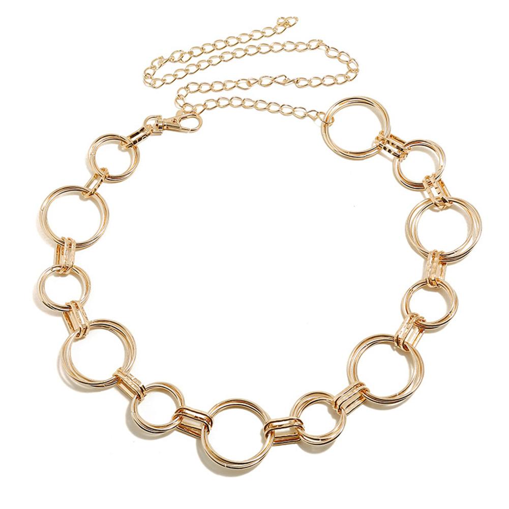 

Fashion Retro Circles Fringed Waist Chain Sexy Body Chain Decoration Golden #1
