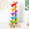 Assembling Building Blocks Mulitcolor Leaves Ball Inverted Beads Game Assembly Model Kindergarten Music Rainbow Tree Educational