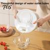 Compact Vegetable Strainer Manual Salad Spinner, Hand Crank Dryer with No Electricity Basket, Efficient Centrifugal Drainer for Lettuce And