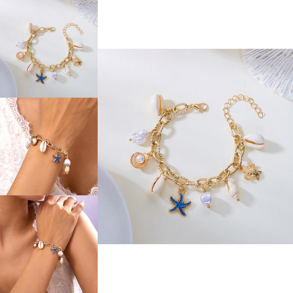 Bohemian Beach Shell Jewelry Summer Fashion Pearl Bracelet For Women