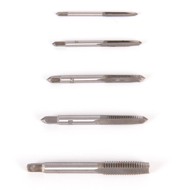 5 Hand Tap Thread Metric Plugs Taps Set M3 M4 M5 M6 M8 Straight Flute 3-8Mm