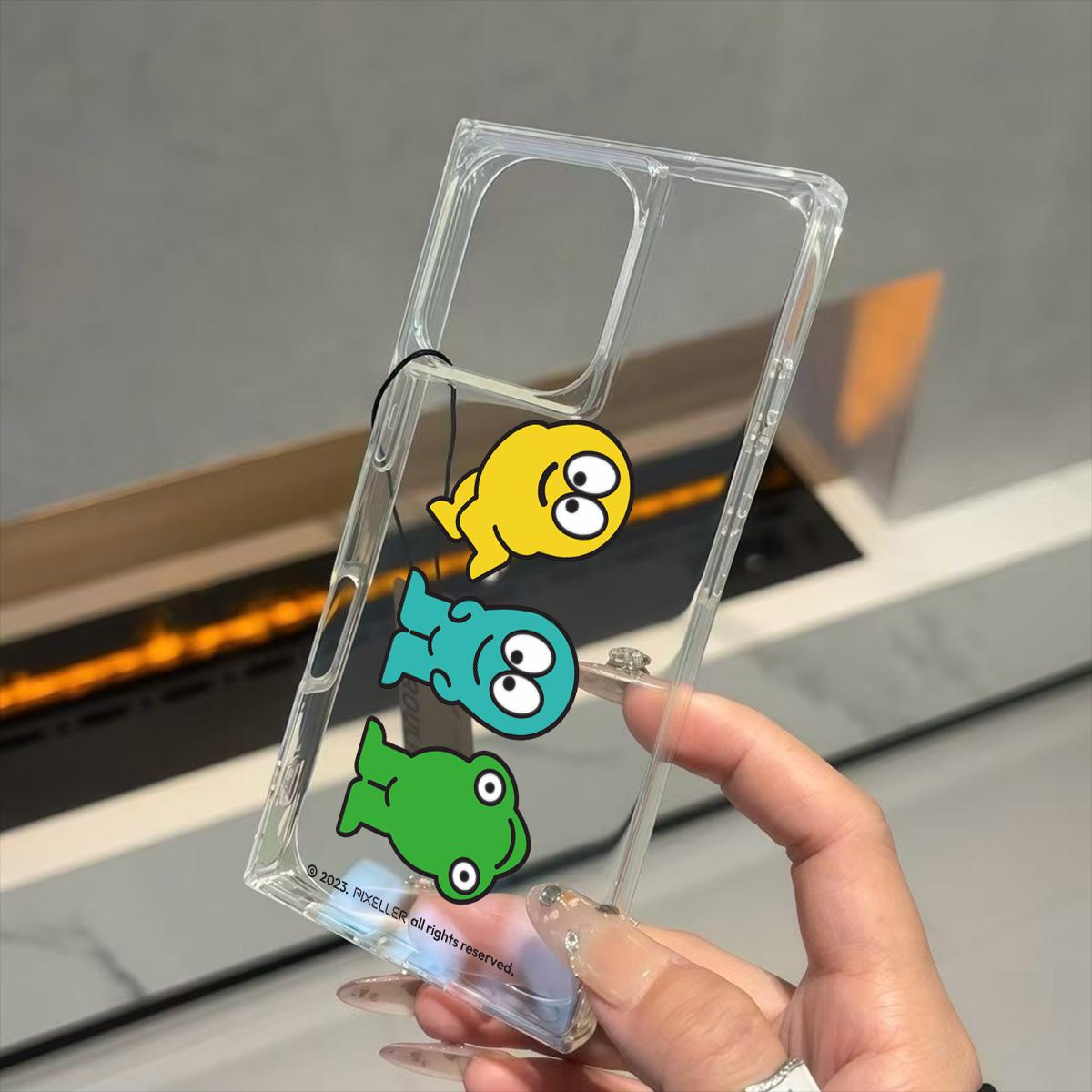 

Прозрачный квадратный чехол-трубка для защиты задней панели для iPhone 12 11 16 ProMax 13 14 Pro Max 15 Plus, защита от окисления, чехол с рисунком ряда животных iphone 11 ProMax