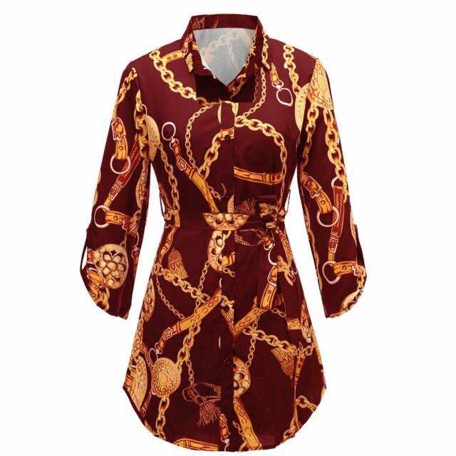 1111 new European and American popular women's shirt and flower skirt