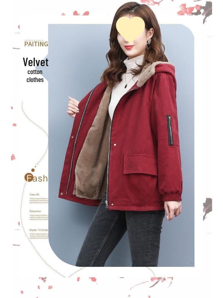 Eleganter Winterparka 2025: Schlankmachende Baumwolljacke für Damen, für mittleres Alter und Senioren