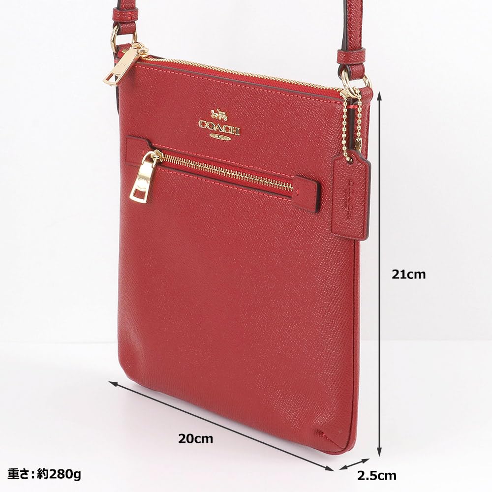 Coach CE871 Leather Shoulder Bag for Women 1941 (IMF8Q Red) [Used]