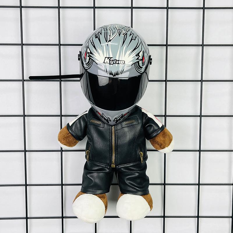 Motorcycle Helmet Rabbit Pattern Decoration Trunk Pendant Bear Helmet Riding Motorcycle Brigade