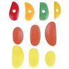 Kitchen Soft Rubber Ceramic Scraper Tool 3-10Pcs Solid Color Flexible Non-Stick for Pastry Dough Cake Icing Smoothing