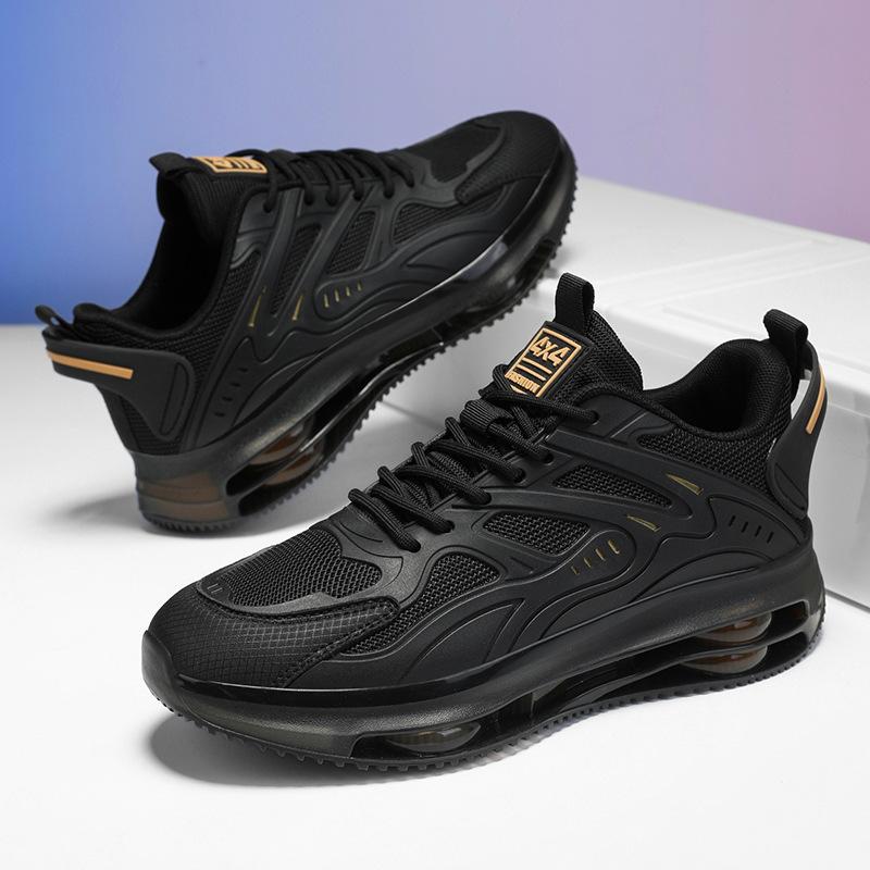 New Men's Shoes Spring Sports Leisure Running Shock Absorption Heightening Youth Versatile Darth Vader Dad Trendy Shoes