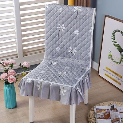 1pc Anti-skid Universal Chair Cushion Modern Dining Chair Cover High Quality One-piece Chair Cover Thickened Simple Home Decorration Easy To Install
