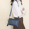 Multi-layer Handbag With Coin Purse Women's Crossbody Shoulder Bag Solid Color Envelope Bag