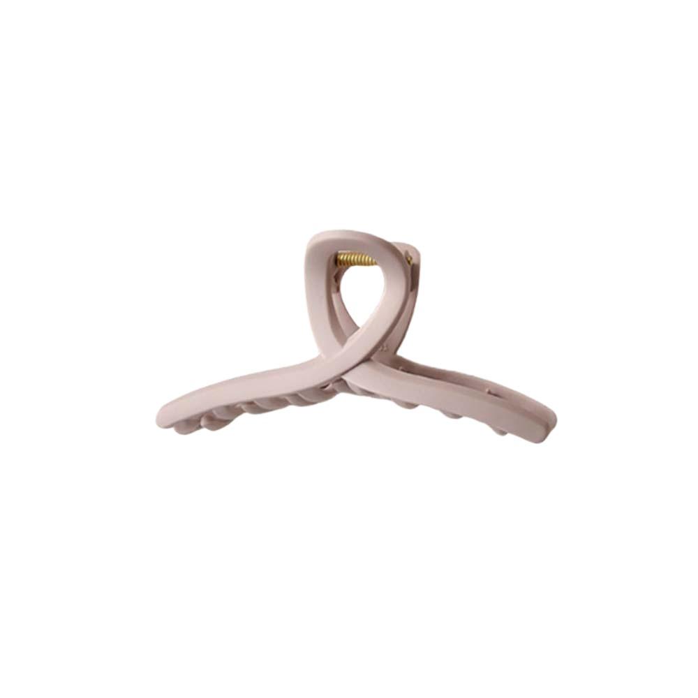 Korean Style Silicone Shark Clip Safe Straight Line Shaped Hair Claw Solid Color Shark Clip  Party
