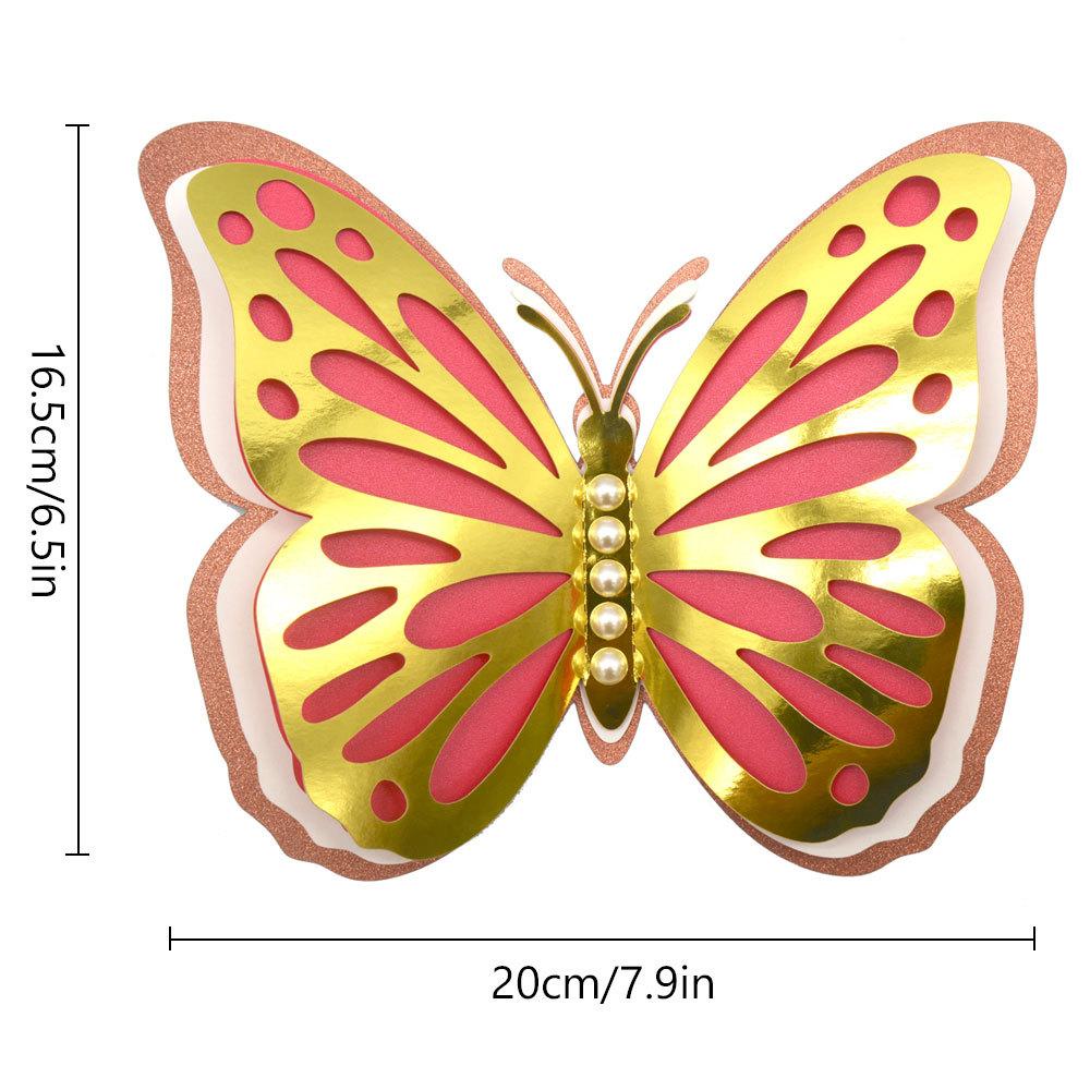 

Hollow Butterfly Wall Sticker Simulation Butterfly Decor Stickers Unique Rooms Decor Pearl Butterfly Wall Stickers