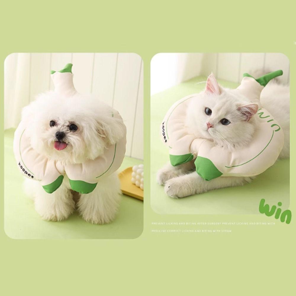 Soft Pet Protective Cone Adjustable Dog Neck Recover Collar Pet Elizabeth Collar  Wound Recovery