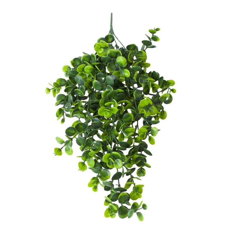 2 Stück Simulationspflanzen Plastik Eukalyptus Ranke Heimdeko Künstliche Wandbehang Eukalyptus Grüne Pflanze Hochzeitsdekoration