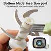 Cleaning Brush with Built-in Knife Edge Sharpener Safety Handle Double-Sided Design Cutlery Brush Sharp Blade Cleaning Tool