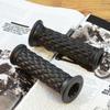 Motocycle Hand Grips Rubber Anti Slip Retro Unique Diamond Design Motocycle Handlebar Grips