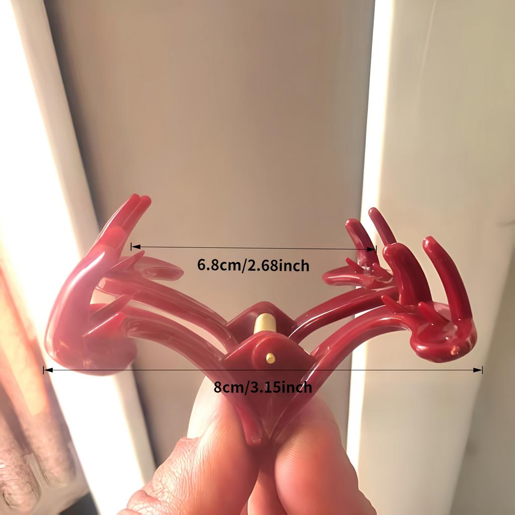 [Elegant Hair Clip] Large High-End Plastic Hair Clip, Bohemian Sweet Style Wavy Shark Clip | for Half Up Hairstyles, Elegant Hair Accessory