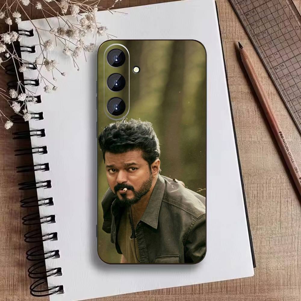 P-ThalaPathy V-Vijay Actor Phone Case For Samsung Galaxy A73,A72,A71,A70,A52,A51 Others Soft Black Cover