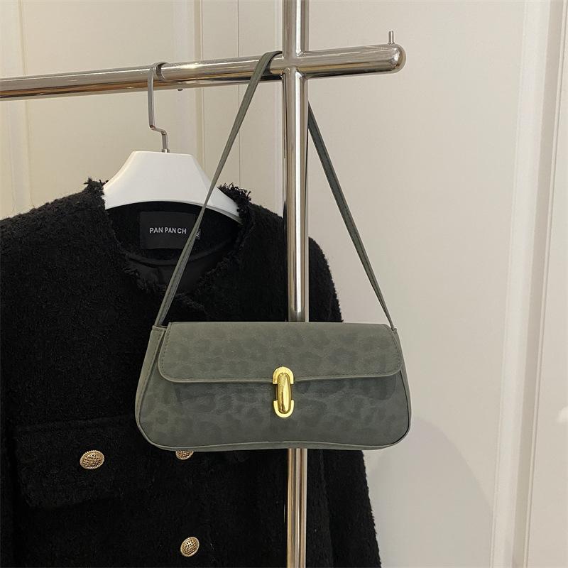 Leopard Print Bag Women's Bag 2025 New Trend Casual Portable Small Square Bag European and American Fashion Women's Shoulder Messenger Bag