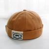 Unisex Brimless Dome Melon Cap Spring Summer Cotton Landlord Beanie Hat Men Women JK Japanese Solid Color Hip Hop Docker Hats