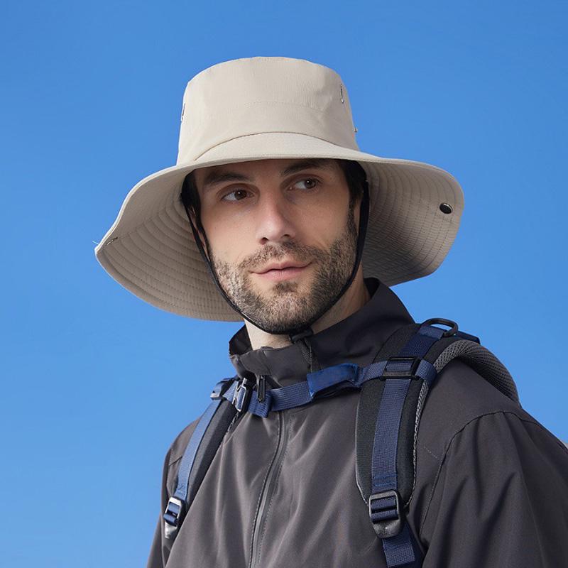 Waterproof Outdoor Sun Hat Men's Summer Sunscreen Fisherman Hat Women Mountaineering Hat