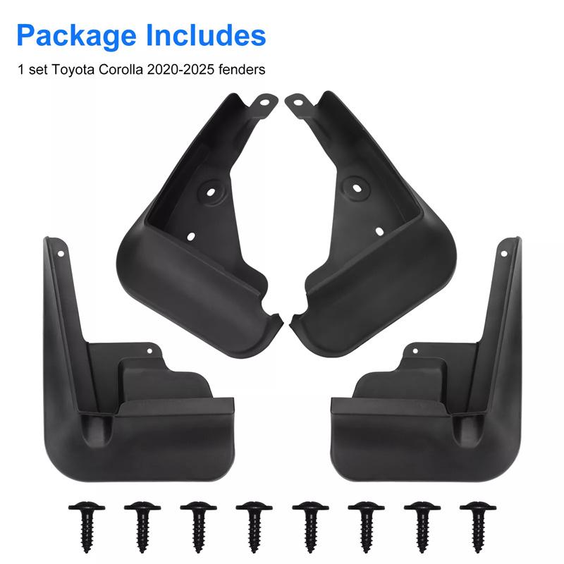 For Toyota Corolla 2020 2021 2022 2023 Mudguards Mud Flaps Us Version Splash Guards Fender Mudflaps Protectors Car Accessories