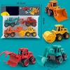 1Pcs Classic Vehicle Engineering Models Car Excavator Bulldozing Shovel Retro Toys Children's Toy Car