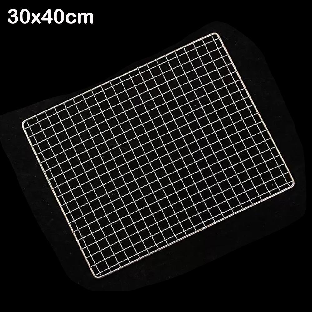 Stainless Steel BBQ Roasting Rack Reusable Baking Cooling Rack Grilling Net  Outdoor Barbeque Oven