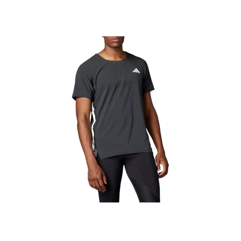 adidas Adizero Soft Comfortable Stylish Breathable Short Sleeve T-Shirt Men Tops Black JF3473