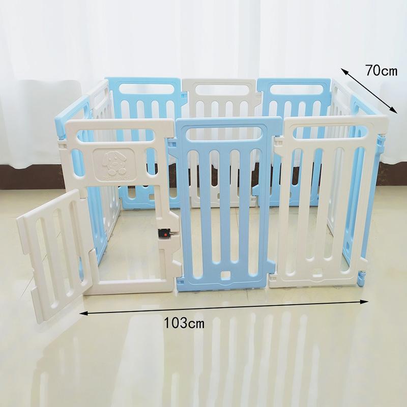 

High 65CM Indoor Pet Fence Gate Small Medium Dog Enclosure Cage Free Combination Home Pet Playpen Portable Panels Pet Supplies