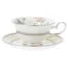 Noritake Jardin Fleuri Bone China Cup and Saucer (for both coffee and tea), 215cc, T50717A/4910