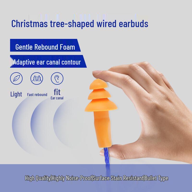 3M 1270 Reusable Corded Earplugs for Noise Reduction and Water Protection (100 Pairs)
