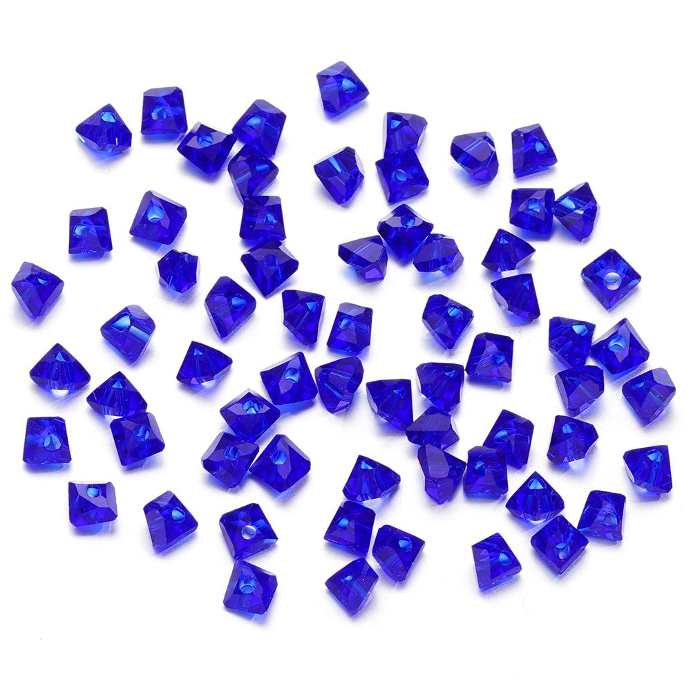 A string 4mm 6mm Irregular Crystal Glass Beads Necklace Czech Rondelle Loose Beads For DIY Jewelry Bracelet Making Accessories