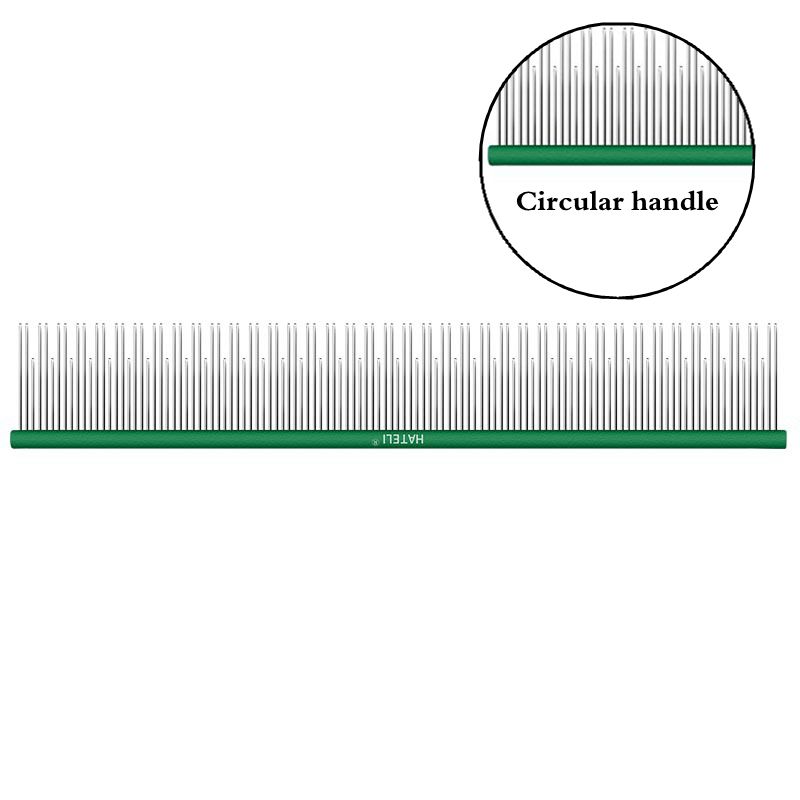 22cm Metal Pet Comb Cat Dog Hair Grooming Stainless Steel Comb Removes Loose Hair Tangles Professional Dog Grooming Supplies