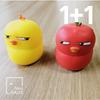 Neohouse Wabi (gul) och Phoebe (röd) stressboll docka handleksak (set om 2), Koreanska populära pussel