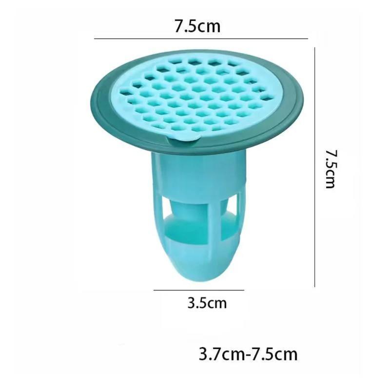 1-10PCSBath Shower Floor Drain StrainerCover Plug Trap Silicone Anti-odor Sink Bathroom Water Filter Insect Prevention Deodorant