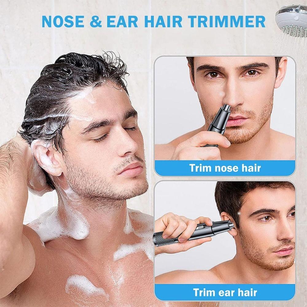 Two-in-one Electric Nose Hair Clipper Fully Automatic Body Grooming Kit Lady