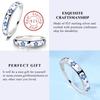 New Copper Rings Red Pink Blue Stone Rings Simple Stackable Women Authentic Rings Ideal For Wedding Party Jewellery Gift