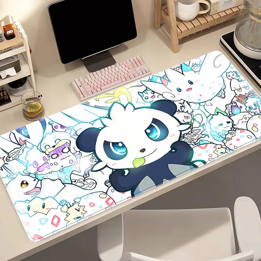 Lovely Cartoon  Jigglypuff Wigglytuff Chansey Mouse Pad Desk Mat Wear Resistant Desktop Pad for PC Laptop Bedroom Game