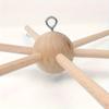 Wood Hanging Wind Chime with Rotating Mechanism - Retro Outdoor/ Wind- Sound System Suitable for Walls, Balconies, Gardens, Patios - Easy Assembly