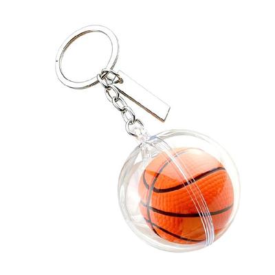 Detaillierter Basketball Acryl Schlüsselanhänger Extra Groß Trendiges Accessoire Für Sportliebhaber Und Urbane Mode-Statements