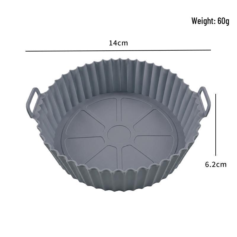 Silicone Baking Pan - High Heat Resistant, Easy to Clean, Round Mold for Air Fryers