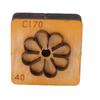 Leather Cutting Mold with   Wood Base Flower Shape Punching Die for Making Keychain Bag Decoration